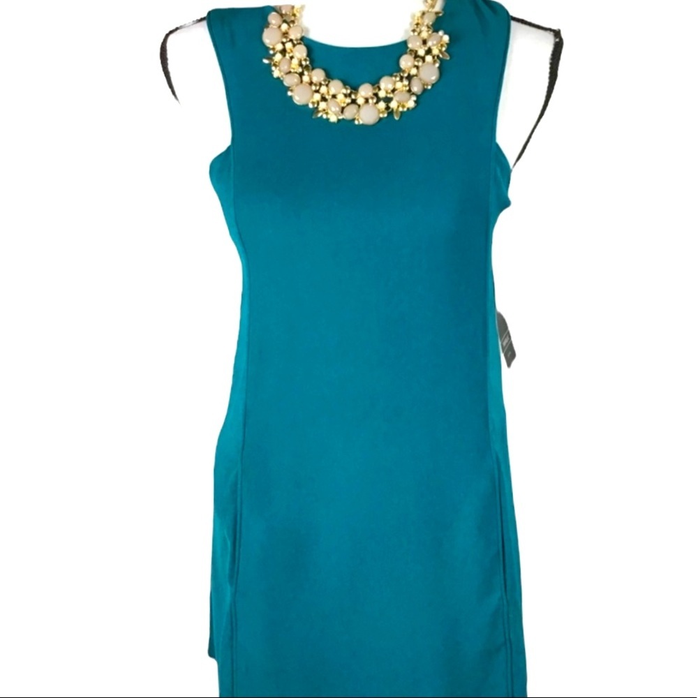 NWT! Zara Trafaluc Green A-Line Sleeveless Dress Size Small - Picture 1 of 6